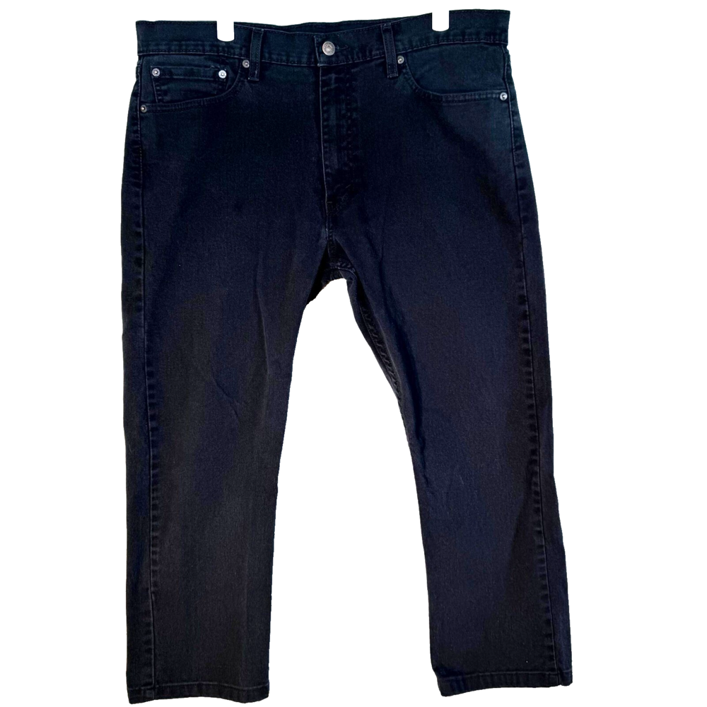 Levi’s 513 Men’s Jeans 36x30 Black Stretch Denim Slim Straight Mid Rise Zip Fly